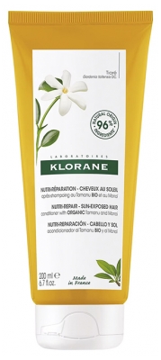 Klorane Nutri-Reparation - Solbeskadiget Hår Balsam med Økologisk Tamanu og Monoï 200 ml