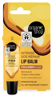 Organic Shop Intensiivinen SOS Repair Korjaava Huulivoide 10 ml