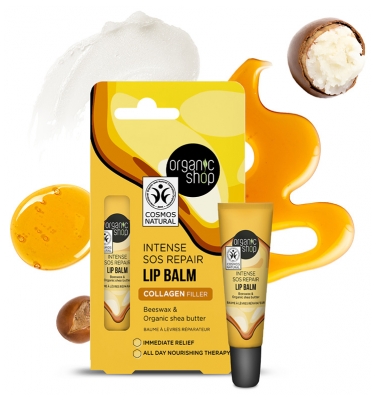 Organic Shop Intensiv SOS Repair Återställande Läppbalsam 10 ml