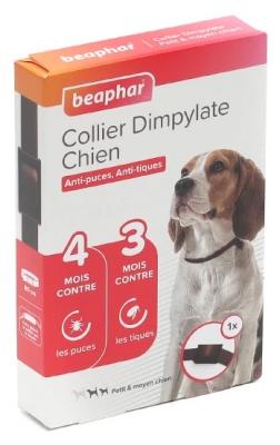 Coleira Anti-Pulgas e Anti-Carrapatos Beaphar Dimpylate para Cães