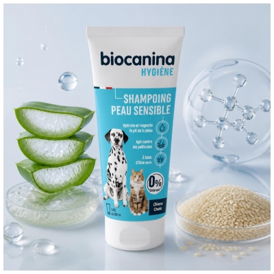 Biocanina Schampo Känslig Hud Hund och Katt 200 ml