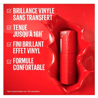 Maybelline New York Superstay Vinyl Ink Encre à Lèvres 4,2 ml - Teinte : 10 Lippy