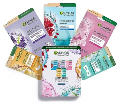 Garnier SkinActive Juego de 5 Mascarillas de Tela