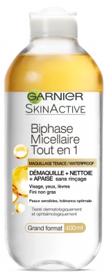 Garnier SkinActive Dwufazowy Płyn Micelarny Wszystko w 1 400 ml