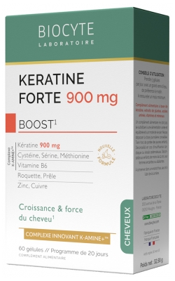 Biocyte Keratin Forte 900 mg Boost 60 Kapseln