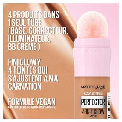Maybelline New York Instant Anti-Âge Perfector 4-In-1 Glow Perfecteur de Teint 20 ml - Teinte : 03 Moyenne Foncée