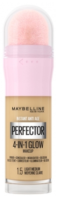 Maybelline New York Instant Anti-Âge Perfector 4-In-1 Glow Perfecteur de Teint 20 ml - Teinte : 1.5 Moyenne Claire