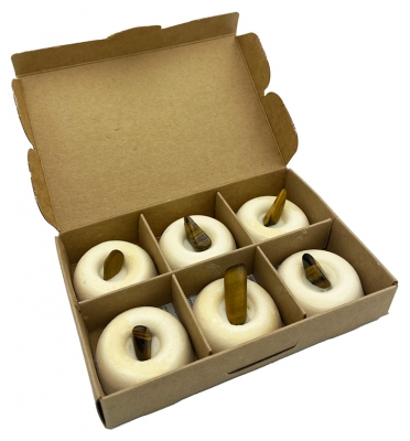 Natura Square Rinkinys Mažieji Šviesuliai 6 Kvepiantys Vaškai Talismanas ir Džiaugsmas Bio 65 g