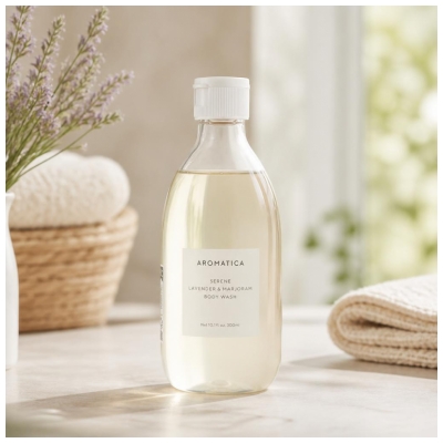 Gel de duș AROMATICA Serene Lavandă și Măghiran 300 ml