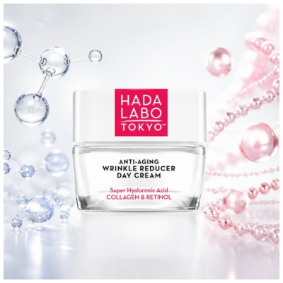 Hada Labo Tokyo Przeciwstarzeniowy Krem Redukujący Zmarszczki na Dzień 50 ml