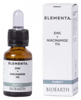 Bioearth Elementa Purify Solution Zinc + Niacinamide 11% 15 ml