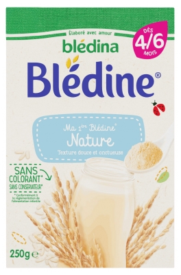 Blédina Mana Pirmā Klusā Rīsa Biezputra no 4/6 mēnešiem 250 g