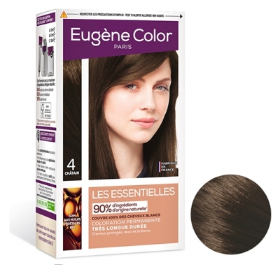 Eugène Color - Les Essentielles Coloration Permanente Très Longue Durée - Coloration : 4 Châtain