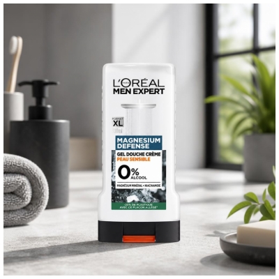 L'Oréal Paris Men Expert Magnesium Defense Duschgel-Creme Empfindliche Haut 300 ml