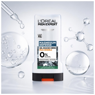 L'Oréal Paris Men Expert Magnesium Defense Duschgel-Creme Empfindliche Haut 300 ml
