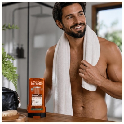 L'Oréal Paris Men Expert Barber Club Suihkugeeli Vartalolle, Hiuksille ja Parralla 300 ml