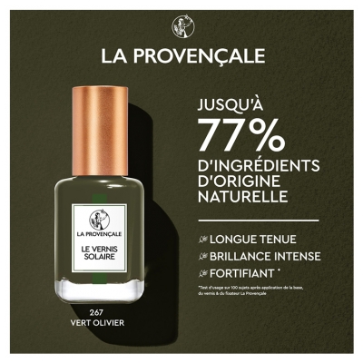 La Provençale Bio Le Vernis Solaire 13 ml - Couleur : 652 Vert Olivier