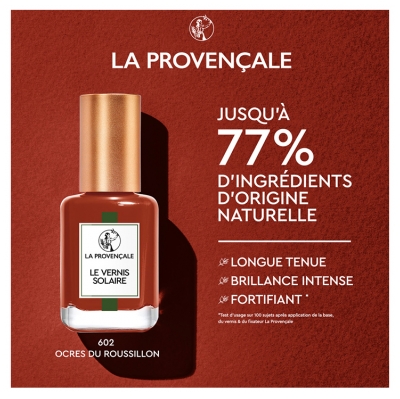 La Provençale Bio Le Vernis Solaire 13 ml - Couleur : 605 Ocres du Roussillon