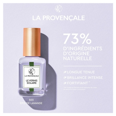 La Provençale Bio Le Vernis Solaire 13 ml - Couleur : 503 Épis de Lavande