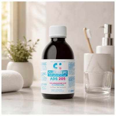 Curasept ADS 205 Mundskyl Klorhexidin & Fluorid 200 ml