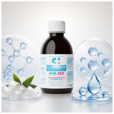 Curasept ADS 205 Mundskyl Klorhexidin & Fluorid 200 ml