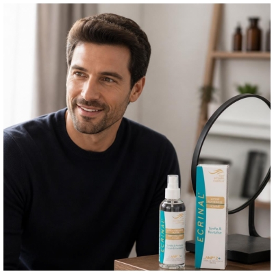 Ecrinal Intensyvi Priežiūra Plaukams ANP 2+ Stiprinamasis Losjonas Vyrams 200 ml