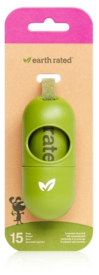 Earth Rated Dispensador de Sacos para Recolher Fezes 15 Sacos