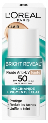 L'Oréal Paris Bright Reveal Fluide Teinté Anti-UV Niacinamide Anti-Taches SPF50+ 50 ml