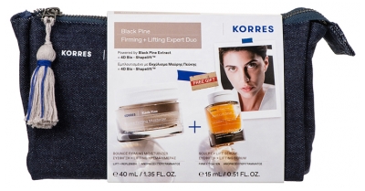 Korres Pin Noir Crème Rebond Raffermissante et Repulpante 40 ml + Sérum Rebond Liftant & Raffermissant 15 ml Offert