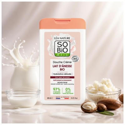 Léa Nature SO BIO étic Organic Donkey Milk Cream Shower 450 ml