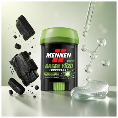 Mennen Green Yuzu 48H Freshness Dezodorant w Sztyfcie Large 60 ml
