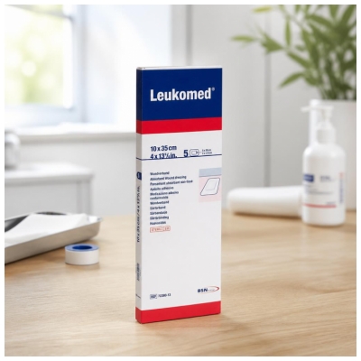 Essity Leukomed 5 Pansamente Absorbante Netesute 10 x 35 cm