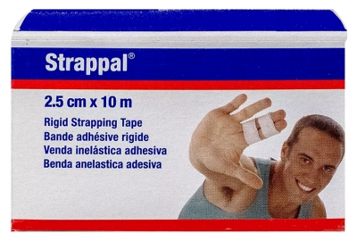 Essity Strappal Bande Adhésive Rigide 2,5 cm x 10 m