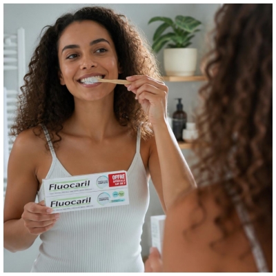 Fluocaril Dentifrice Protection Complète Lot de 2 x 75 ml