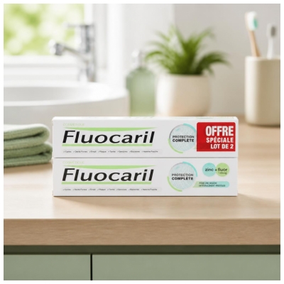 Fluocaril Tandkräm Komplett Skydd 2-pack x 75 ml