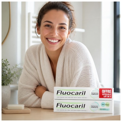Fluocaril Tandkräm Komplett Skydd 2-pack x 75 ml