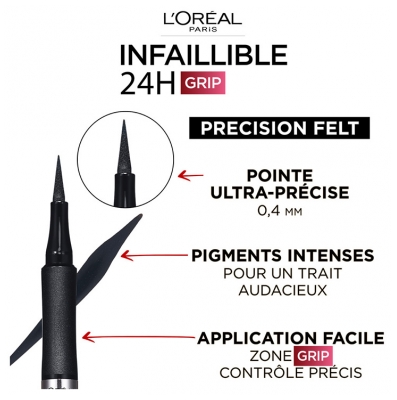 L'Oréal Paris Infaillible Grip Liner Precision Felt Eyeliner 1,4 g
