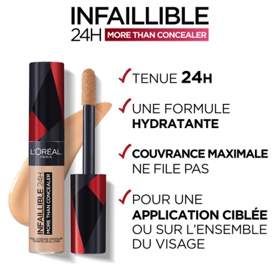 L'Oréal Paris Infaillible 24H More Than Concealer Correcteur Haute Couvrance 11 ml - Teinte : 323 Chamois