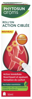 Phytosun Arôms Kohdennettu Toiminta Roll-On Eteerisillä Öljyillä Lämmittävä Vaikutus 50 ml