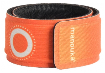 Manouka Bracelet Anti-Moustiques + Recharge 6 ml - Couleur : Orange