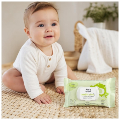 MKL Green Nature Baby Green Toallitas de Agua Ecológicas 56 Toallitas