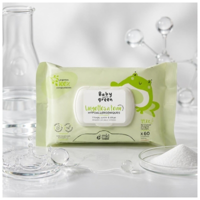 MKL Green Nature Baby Green Toallitas de Agua Ecológicas 56 Toallitas