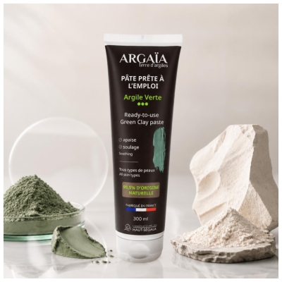 Argaïa Gebrauchsfertige Paste Grüne Tonerde 300 ml