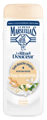 Le Petit Marseillais Soin Douche Le Rituel Douceur Peau Réconfortée Lait de Riz et Jasmin 400 ml