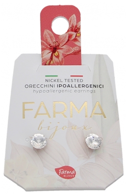 Farma Bijoux Hipoalerģiskie Auskari Rivolo Kristāls 6,2 mm