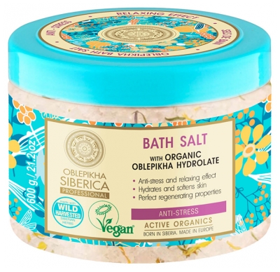 Natura Siberica Săruri de Baie Anti-Stres 600 g