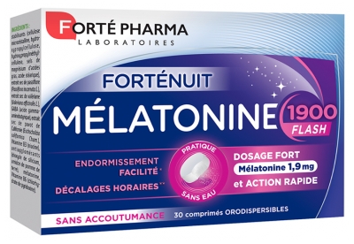Forté Pharma Forténuit Mélatonine 1900 Flash 30 Comprimés