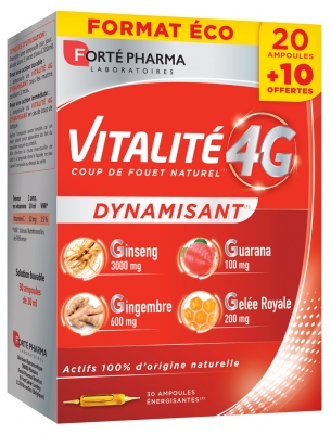 Forté Pharma Vitalidad 4G 30 Ampollas