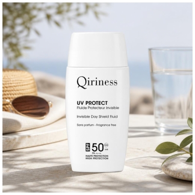 Qiriness UV Protect Usynlig Beskyttelsesvæske SPF50 50 ml
