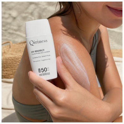 Qiriness UV Protect Usynlig Beskyttelsesvæske SPF50 50 ml